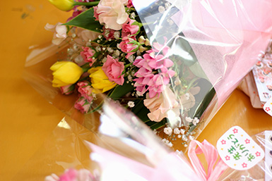 卒業式・卒園式の花束