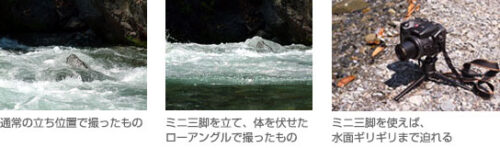 カメラアングルの比較画像